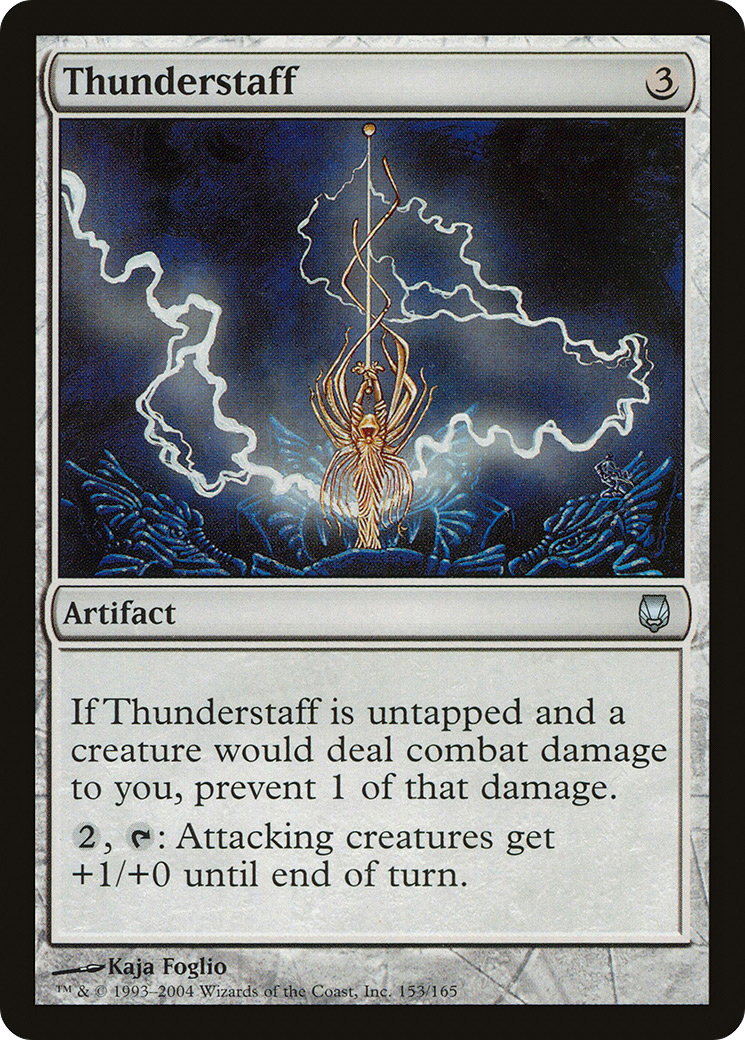 Thunderstaff (DST-153) - Darksteel Foil - Premium MTG Single from Wizards of the Coast - Just $0.26! Shop now at Game Crave Tournament Store