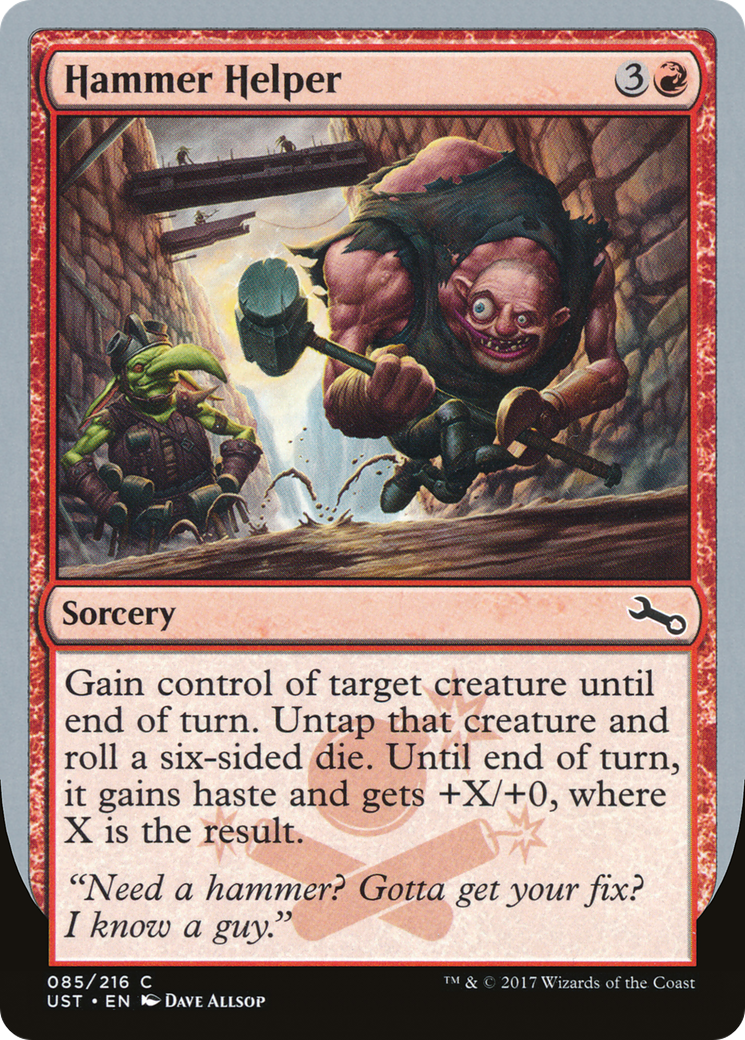 Hammer Helper (UST-085) - Unstable Foil - Premium MTG Single from Wizards of the Coast - Just $0.08! Shop now at Game Crave Tournament Store