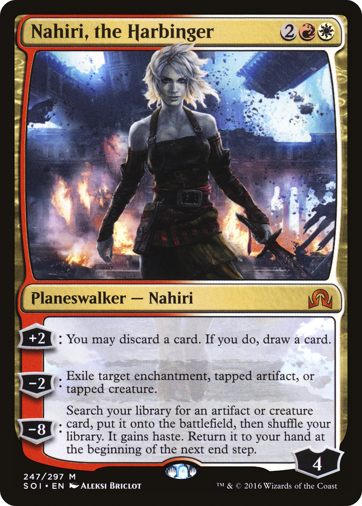 Nahiri, the Harbinger (SOI-247) - Shadows over Innistrad Foil - Premium MTG Single from Wizards of the Coast - Just $1.58! Shop now at Game Crave Tournament Store
