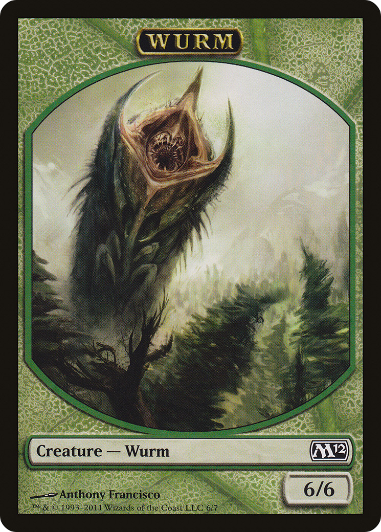 Wurm (TM12-006) - Magic 2012 Tokens - Premium MTG Single from Wizards of the Coast - Just $0.33! Shop now at Game Crave Tournament Store