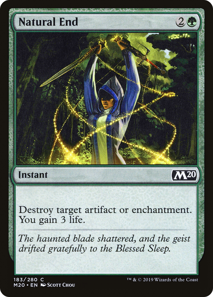 Natural End (M20-183) - Core Set 2020 Foil - Premium MTG Single from Wizards of the Coast - Just $0.08! Shop now at Game Crave Tournament Store