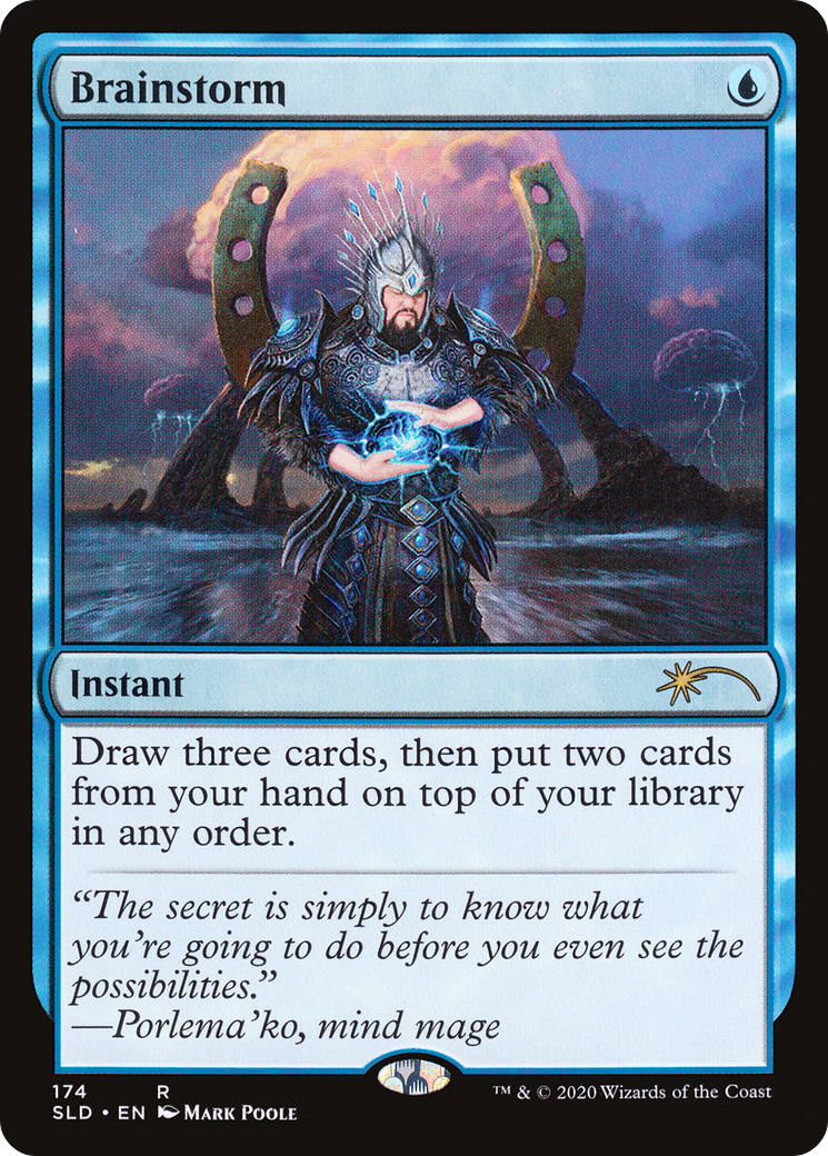 Brainstorm (SLD-174) - Secret Lair Drop Foil - Premium MTG Single from Wizards of the Coast - Just $2.11! Shop now at Game Crave Tournament Store