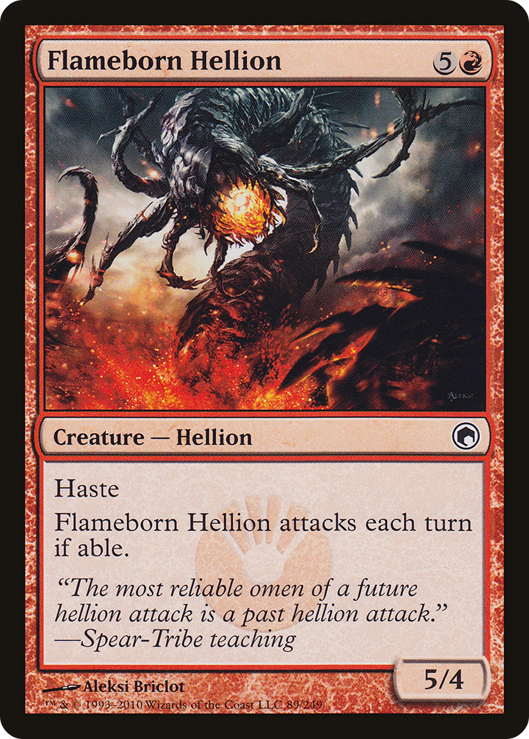 Flameborn Hellion (SOM-089) - Scars of Mirrodin - Premium MTG Single from Wizards of the Coast - Just $0.25! Shop now at Game Crave Tournament Store