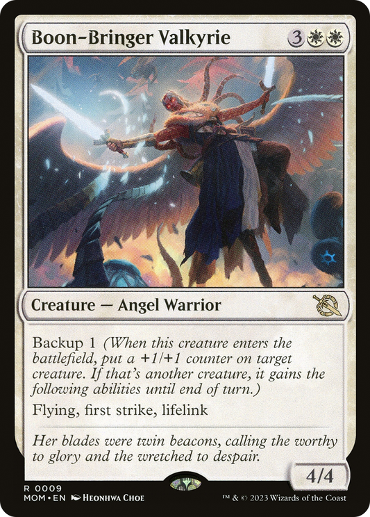Boon-Bringer Valkyrie (MOM-009) - March of the Machine - Premium MTG Single from Wizards of the Coast - Just $0.22! Shop now at Game Crave Tournament Store