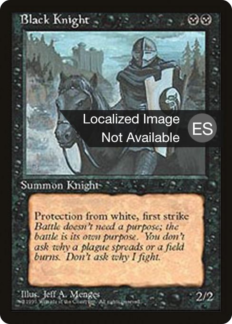 Black Knight (4BB-121) - Fourth Edition Foreign Black Border - Premium MTG Single from Wizards of the Coast - Just $2.39! Shop now at Game Crave Tournament Store