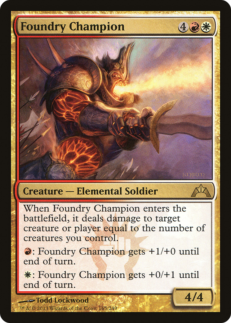 Foundry Champion (GTC-165) - Gatecrash - Premium MTG Single from Wizards of the Coast - Just $0.08! Shop now at Game Crave Tournament Store
