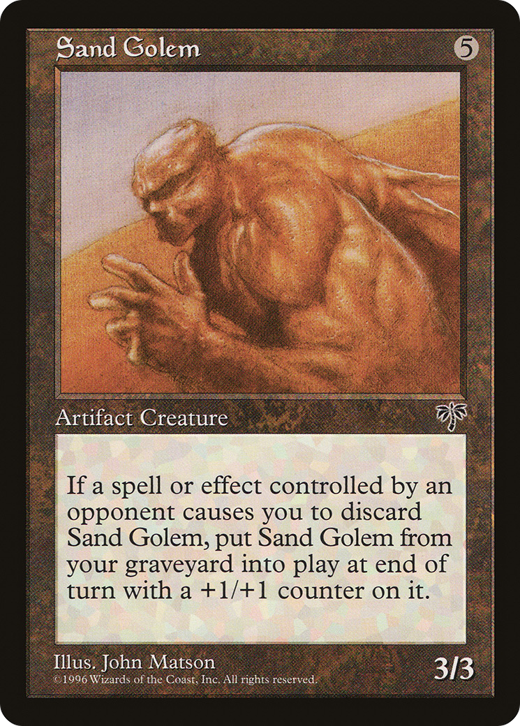 Sand Golem (MIR-318) - Mirage - Premium MTG Single from Wizards of the Coast - Just $0.23! Shop now at Game Crave Tournament Store