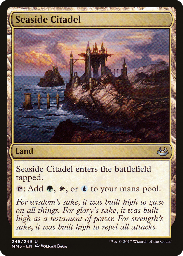 Seaside Citadel (MM3-245) - Modern Masters 2017 - Premium MTG Single from Wizards of the Coast - Just $0.33! Shop now at Game Crave Tournament Store
