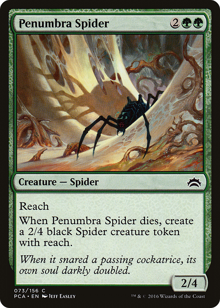 Penumbra Spider (PCA-073) - Planechase Anthology - Premium MTG Single from Wizards of the Coast - Just $0.16! Shop now at Game Crave Tournament Store