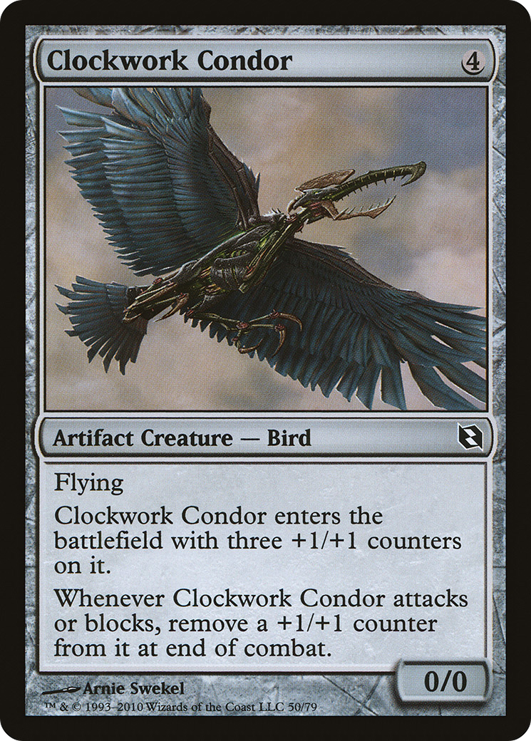Clockwork Condor (DDF-050) - Duel Decks: Elspeth vs. Tezzeret - Premium MTG Single from Wizards of the Coast - Just $0.08! Shop now at Game Crave Tournament Store