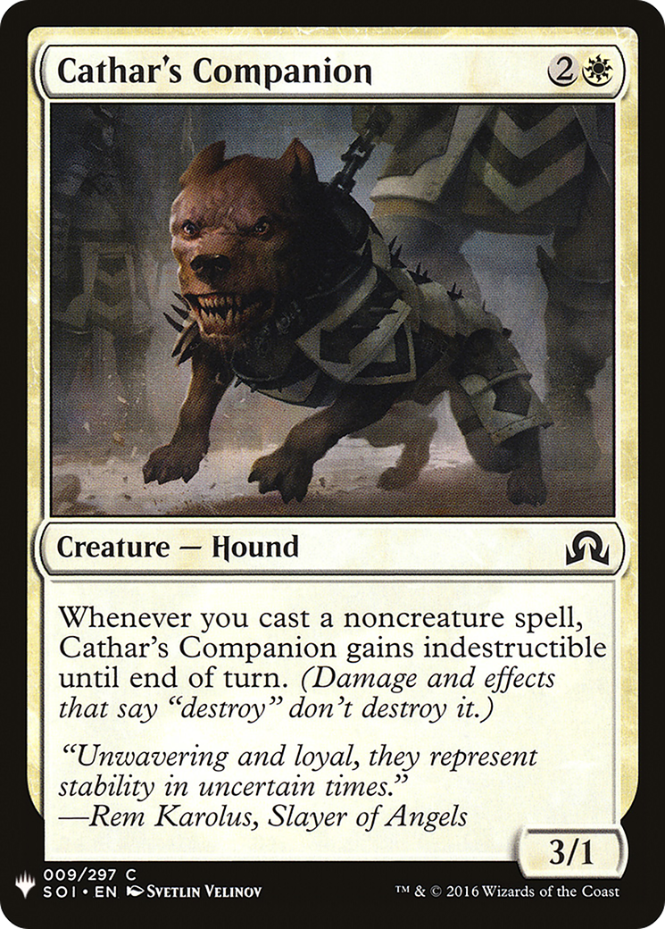 Cathar's Companion (MB1-047) - Mystery Booster - Premium MTG Single from Wizards of the Coast - Just $0.25! Shop now at Game Crave Tournament Store