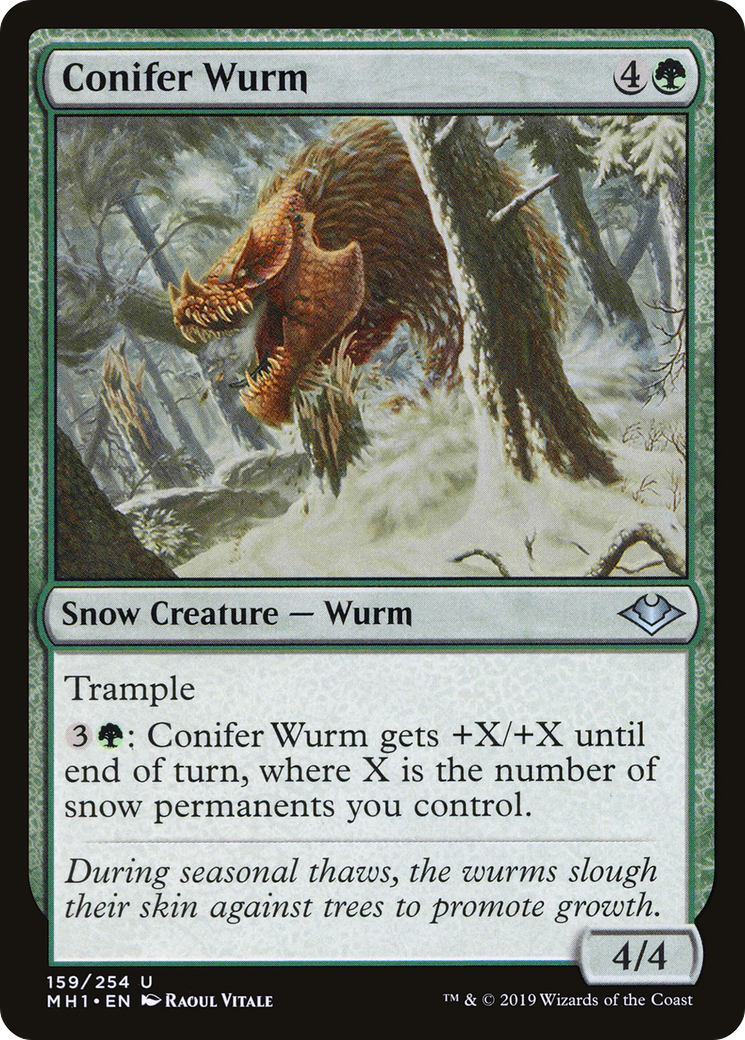 Conifer Wurm (MH1-159) - Modern Horizons - Premium MTG Single from Wizards of the Coast - Just $0.25! Shop now at Game Crave Tournament Store