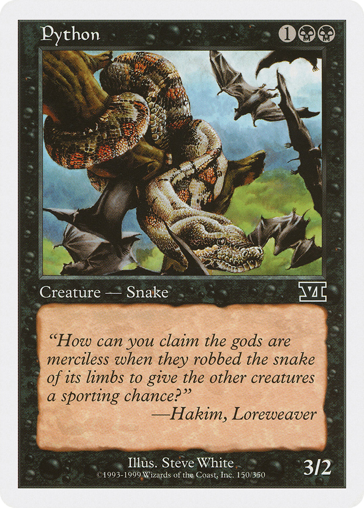 Python (6ED-150) - Classic Sixth Edition - Premium MTG Single from Wizards of the Coast - Just $0.25! Shop now at Game Crave Tournament Store