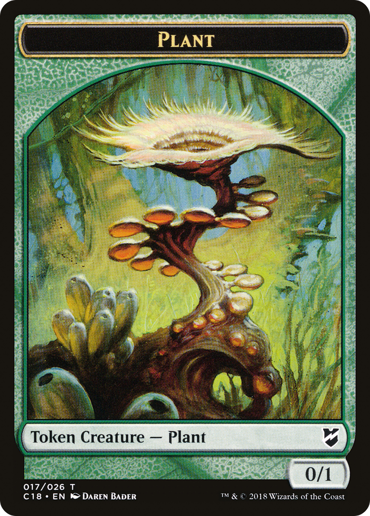 Plant (TC18-017) - Commander 2018 Tokens - Premium MTG Single from Wizards of the Coast - Just $0! Shop now at Game Crave Tournament Store