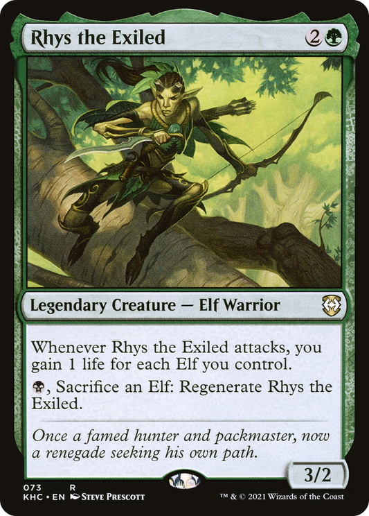 Rhys the Exiled (KHC-073) - Kaldheim Commander - Premium MTG Single from Wizards of the Coast - Just $0.08! Shop now at Game Crave Tournament Store