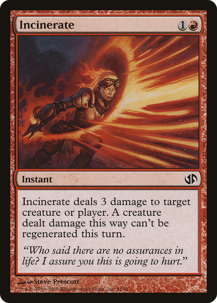 Incinerate (DD2-051) - Duel Decks: Jace vs. Chandra - Premium MTG Single from Wizards of the Coast - Just $0.08! Shop now at Game Crave Tournament Store