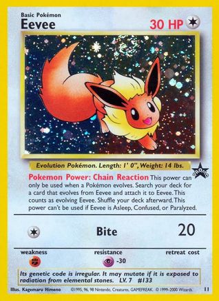 Eevee 11/53 - Wizards Black Star Promos Holofoil - Premium Pokemon Single from Nintendo - Just $11.90! Shop now at Game Crave Tournament Store