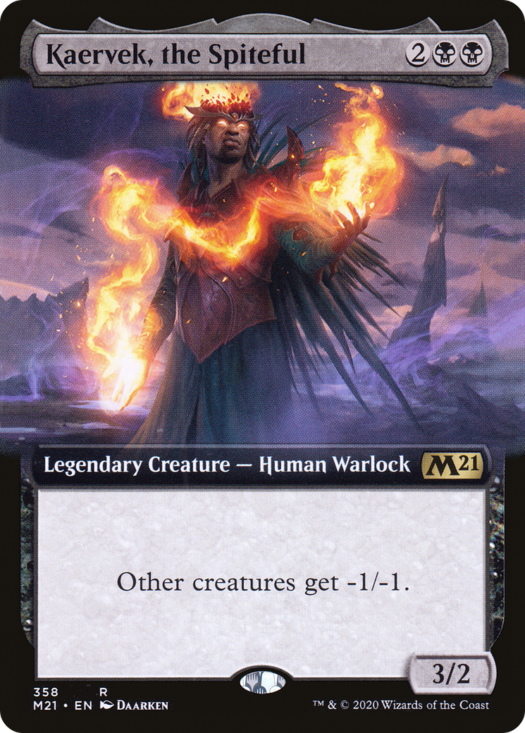 Kaervek, the Spiteful (M21-358) - Core Set 2021: (Extended Art) - Premium MTG Single from Wizards of the Coast - Just $0.18! Shop now at Game Crave Tournament Store