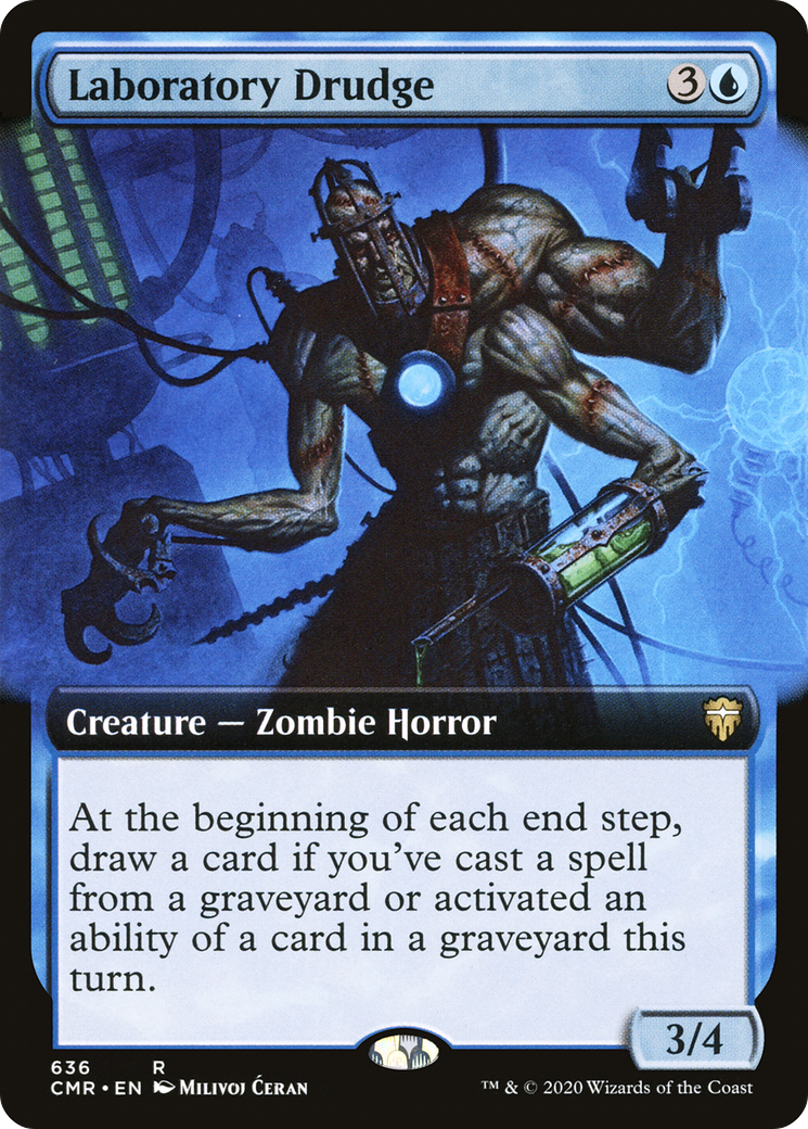 Laboratory Drudge (CMR-636) - Commander Legends: (Extended Art) - Premium MTG Single from Wizards of the Coast - Just $0.08! Shop now at Game Crave Tournament Store