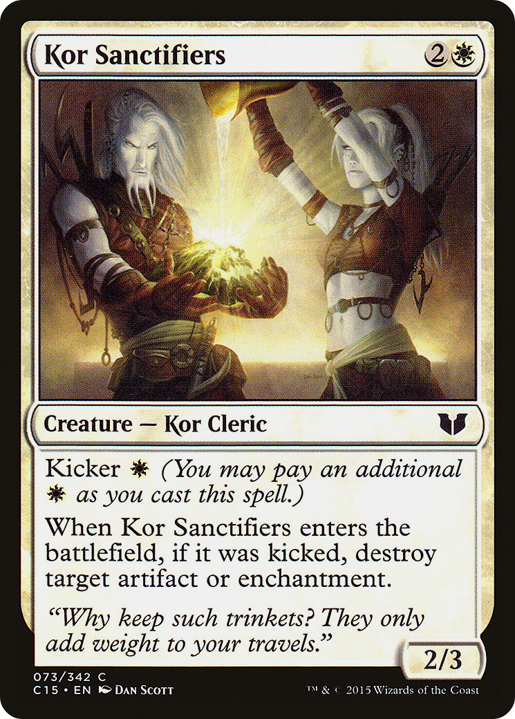 Kor Sanctifiers (C15-073) - Commander 2015 - Premium MTG Single from Wizards of the Coast - Just $0.08! Shop now at Game Crave Tournament Store