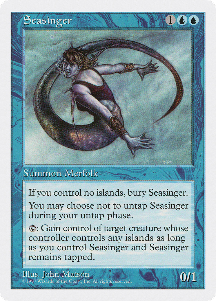 Seasinger (5ED-121) - Fifth Edition - Premium MTG Single from Wizards of the Coast - Just $0.08! Shop now at Game Crave Tournament Store