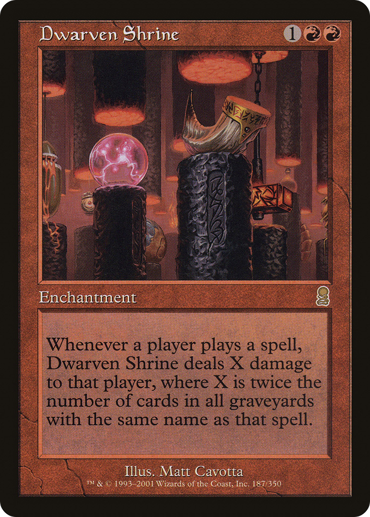 Dwarven Shrine (ODY-187) - Odyssey Foil - Premium MTG Single from Wizards of the Coast - Just $1.55! Shop now at Game Crave Tournament Store