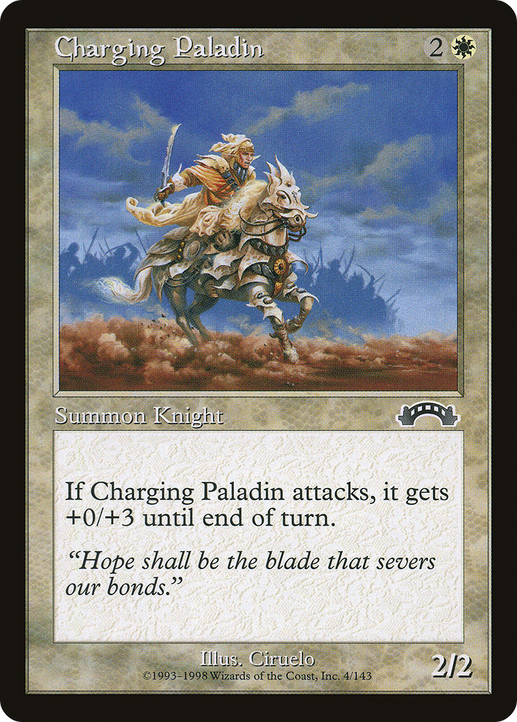 Charging Paladin (EXO-004) - Exodus - Premium MTG Single from Wizards of the Coast - Just $0.08! Shop now at Game Crave Tournament Store