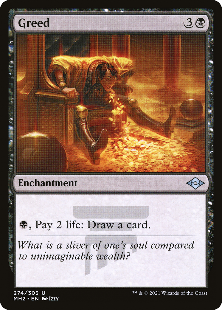 Greed (MH2-274) - Modern Horizons 2 Foil - Premium MTG Single from Wizards of the Coast - Just $0.08! Shop now at Game Crave Tournament Store