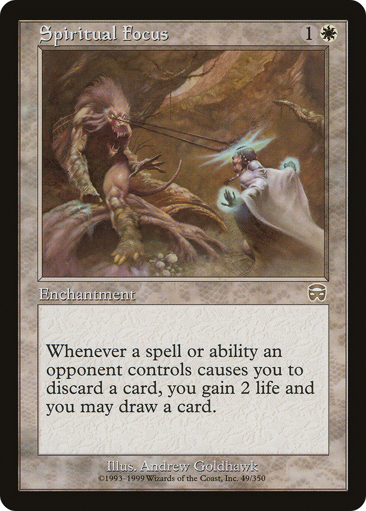Spiritual Focus (MMQ-049) - Mercadian Masques - Premium MTG Single from Wizards of the Coast - Just $0.12! Shop now at Game Crave Tournament Store