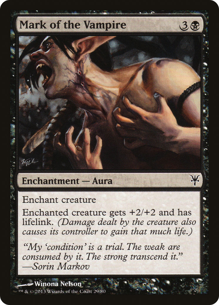 Mark of the Vampire (DDK-029) - Duel Decks: Sorin vs. Tibalt - Premium MTG Single from Wizards of the Coast - Just $0.08! Shop now at Game Crave Tournament Store