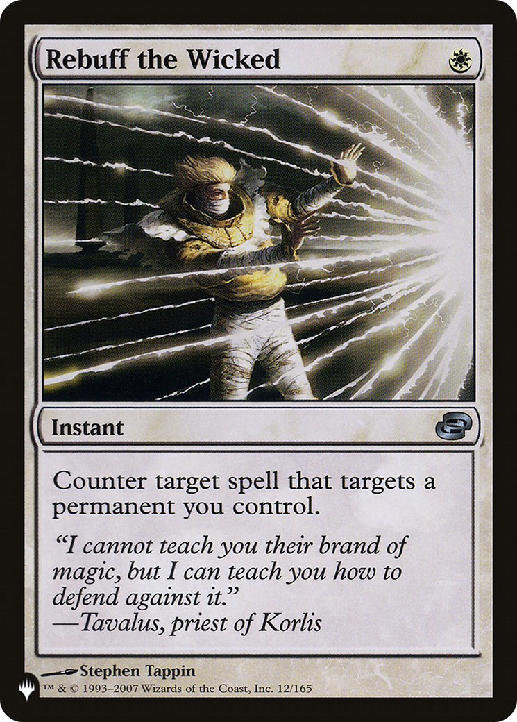 Rebuff the Wicked (PLIST-1245) - The List - Premium MTG Single from Wizards of the Coast - Just $5.31! Shop now at Game Crave Tournament Store