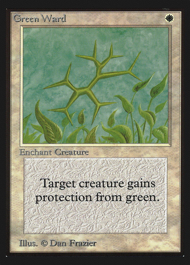 Green Ward (CEI-021) - Intl. Collectors' Edition - Premium MTG Single from Wizards of the Coast - Just $0.45! Shop now at Game Crave Tournament Store