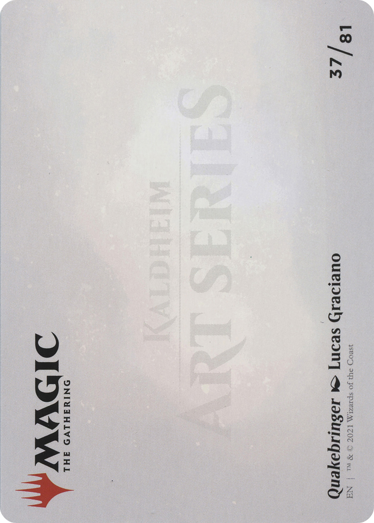 Quakebringer // Quakebringer (AKHM-037) - Kaldheim Art Series (Borderless) - Premium MTG Single from Wizards of the Coast - Just $0! Shop now at Game Crave Tournament Store