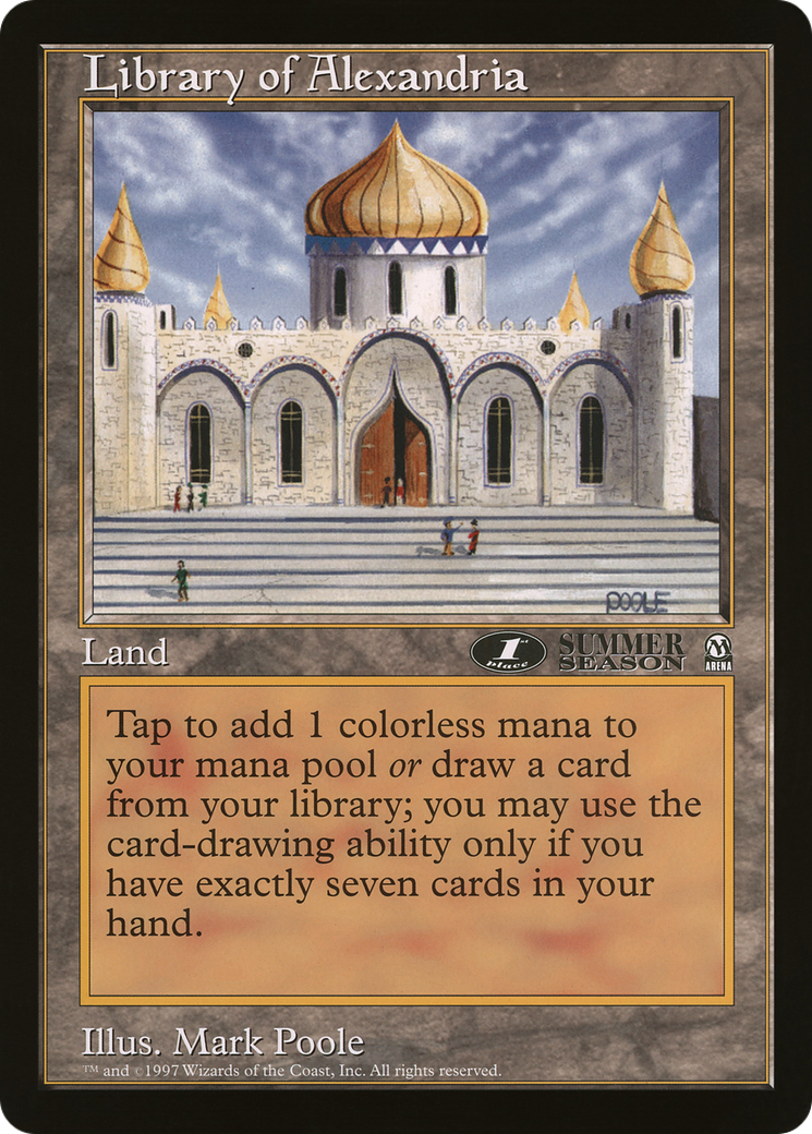 Library of Alexandria (OLEP-011) - Oversized League Prizes - Premium MTG Single from Wizards of the Coast - Just $0! Shop now at Game Crave Tournament Store
