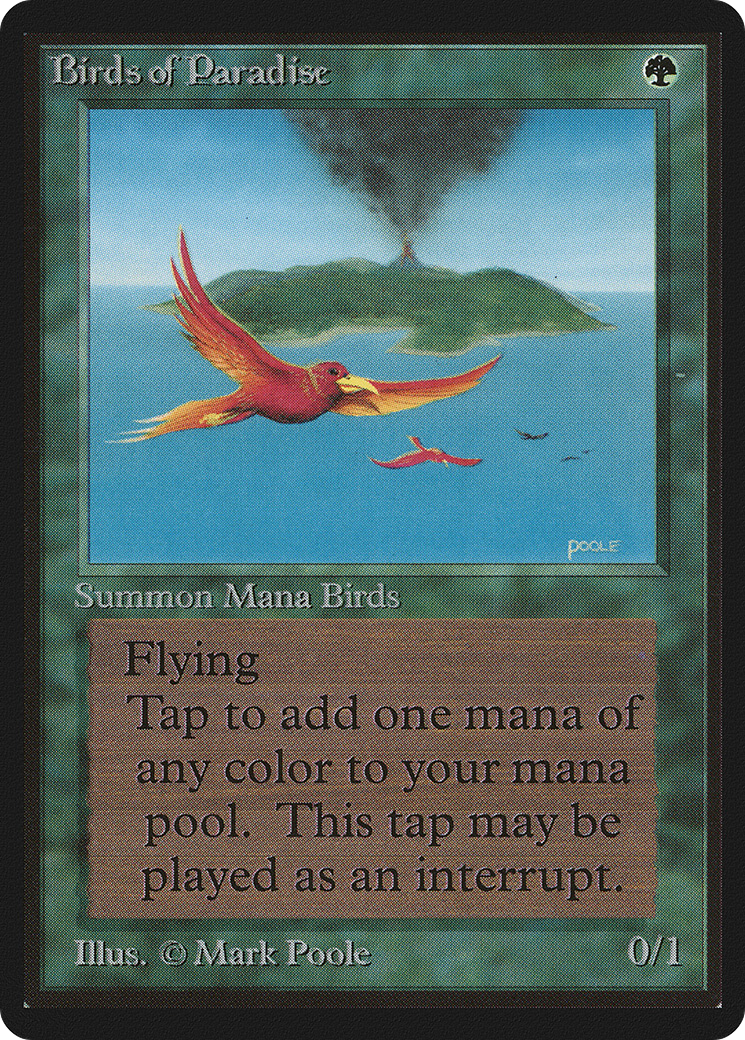 Birds of Paradise (LEB-187) - Limited Edition Beta - Premium MTG Single from Wizards of the Coast - Just $0! Shop now at Game Crave Tournament Store