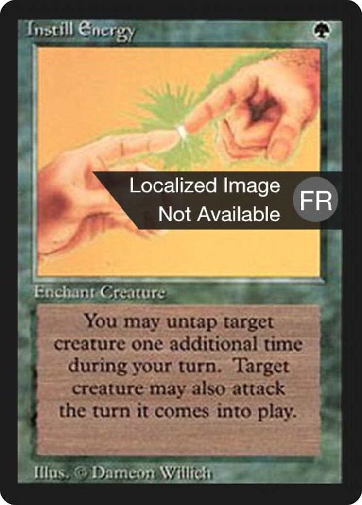 Instill Energy (FBB-203) - Foreign Black Border - Premium MTG Single from Wizards of the Coast - Just $8! Shop now at Game Crave Tournament Store