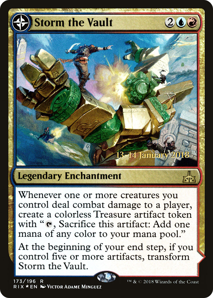 Storm the Vault // Vault of Catlacan (PRIX-173S) - Rivals of Ixalan Promos: (compasslanddfc) Foil - Premium MTG Single from Wizards of the Coast - Just $11.54! Shop now at Game Crave Tournament Store