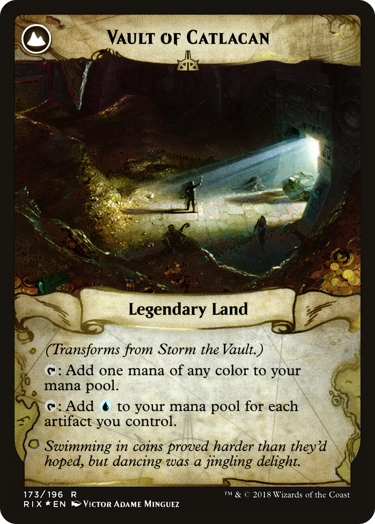 Storm the Vault // Vault of Catlacan (PRIX-173S) - Rivals of Ixalan Promos: (compasslanddfc) Foil - Premium MTG Single from Wizards of the Coast - Just $11.54! Shop now at Game Crave Tournament Store