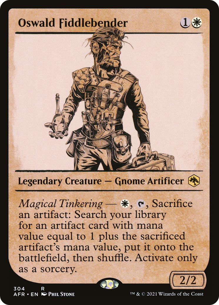 Oswald Fiddlebender (AFR-304) - Adventures in the Forgotten Realms: (Showcase) Foil - Premium MTG Single from Wizards of the Coast - Just $0.94! Shop now at Game Crave Tournament Store