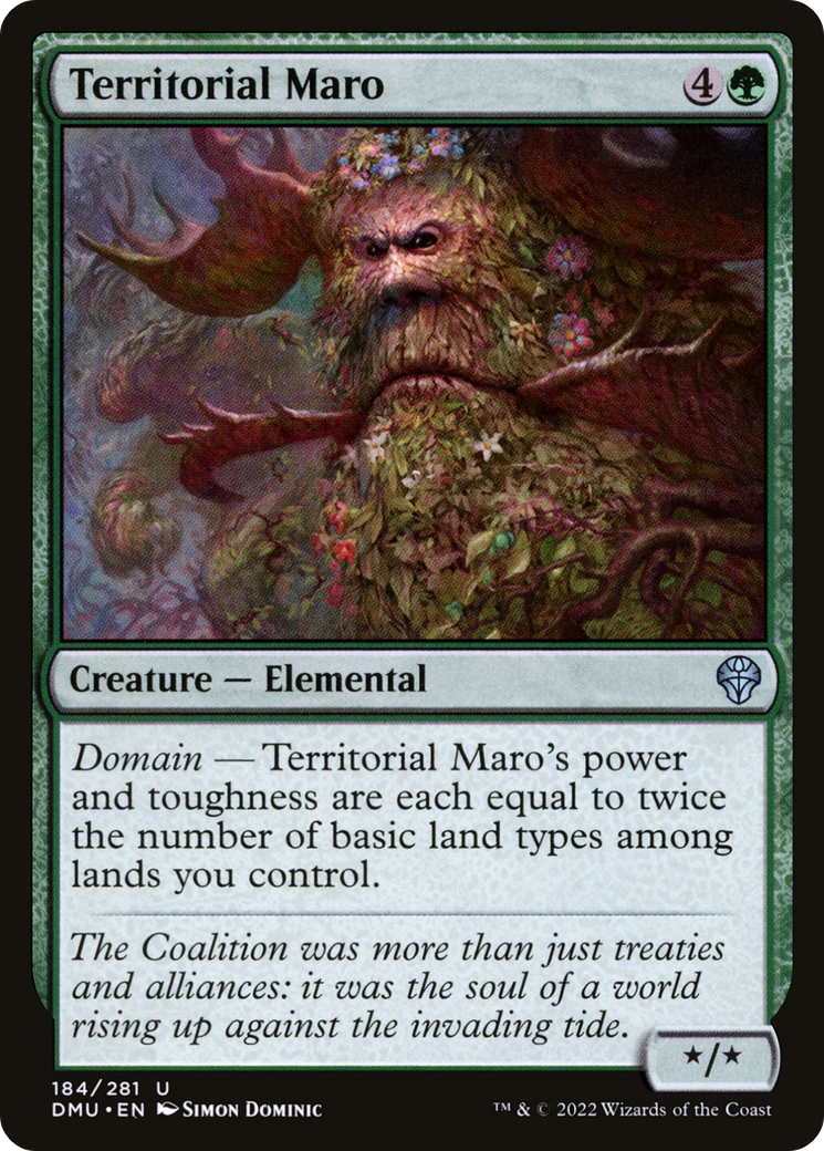 Territorial Maro (DMU-184) - Dominaria United Foil - Premium MTG Single from Wizards of the Coast - Just $0.08! Shop now at Game Crave Tournament Store