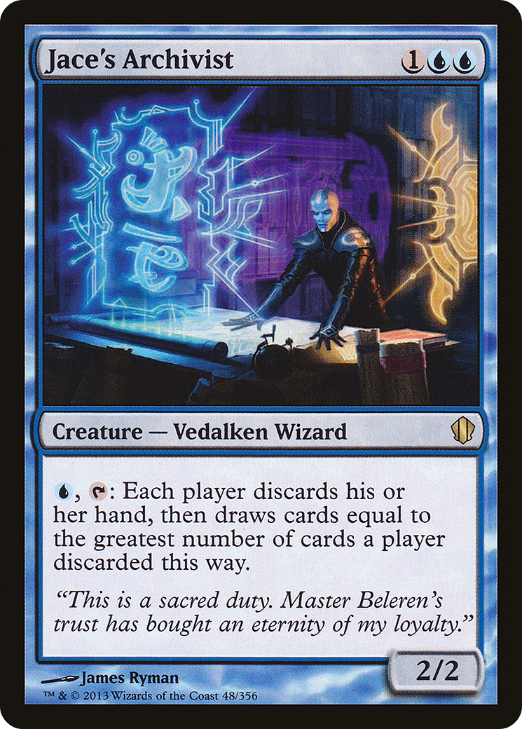 Jace's Archivist (C13-048) - Commander 2013 - Premium MTG Single from Wizards of the Coast - Just $5.25! Shop now at Game Crave Tournament Store