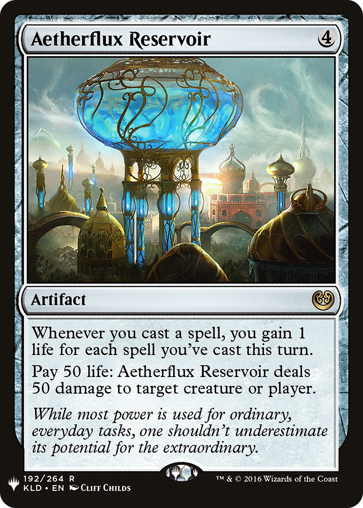 Aetherflux Reservoir (MB1-1539) - Mystery Booster - Premium MTG Single from Wizards of the Coast - Just $3.56! Shop now at Game Crave Tournament Store