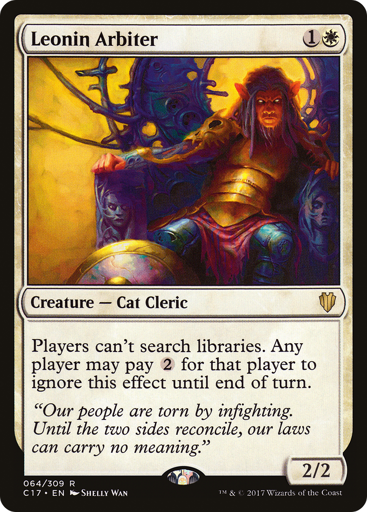 Leonin Arbiter (C17-064) - Commander 2017 - Premium MTG Single from Wizards of the Coast - Just $0.10! Shop now at Game Crave Tournament Store