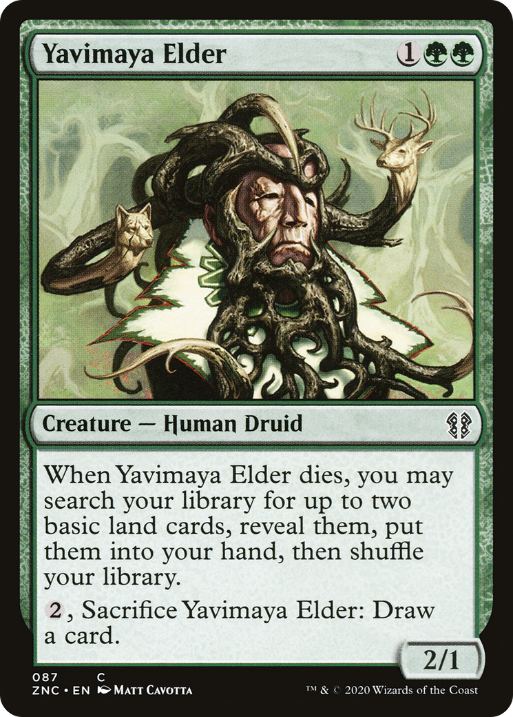 Yavimaya Elder (ZNC-087) - Zendikar Rising Commander - Premium MTG Single from Wizards of the Coast - Just $0.08! Shop now at Game Crave Tournament Store
