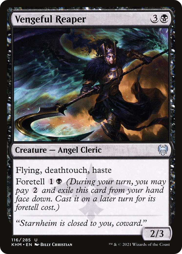 Vengeful Reaper (KHM-116) - Kaldheim Foil - Premium MTG Single from Wizards of the Coast - Just $0.25! Shop now at Game Crave Tournament Store