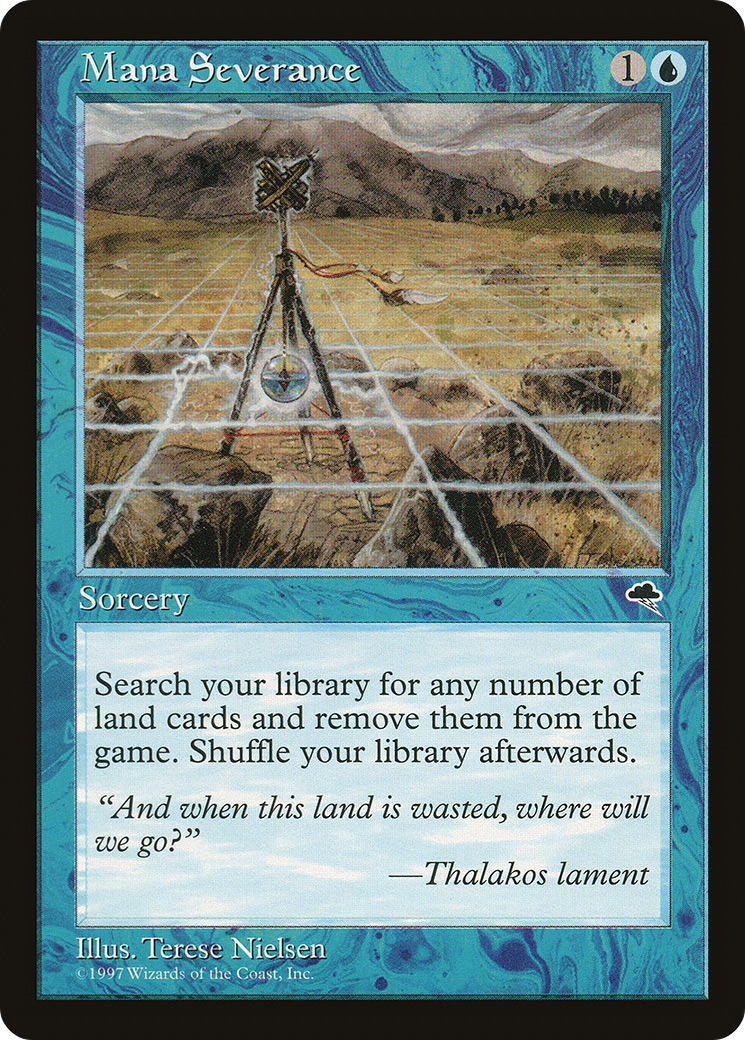Mana Severance (TMP-073) - Tempest - Premium MTG Single from Wizards of the Coast - Just $0.77! Shop now at Game Crave Tournament Store