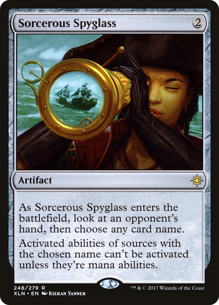 Sorcerous Spyglass (XLN-248) - Ixalan - Premium MTG Single from Wizards of the Coast - Just $0.08! Shop now at Game Crave Tournament Store