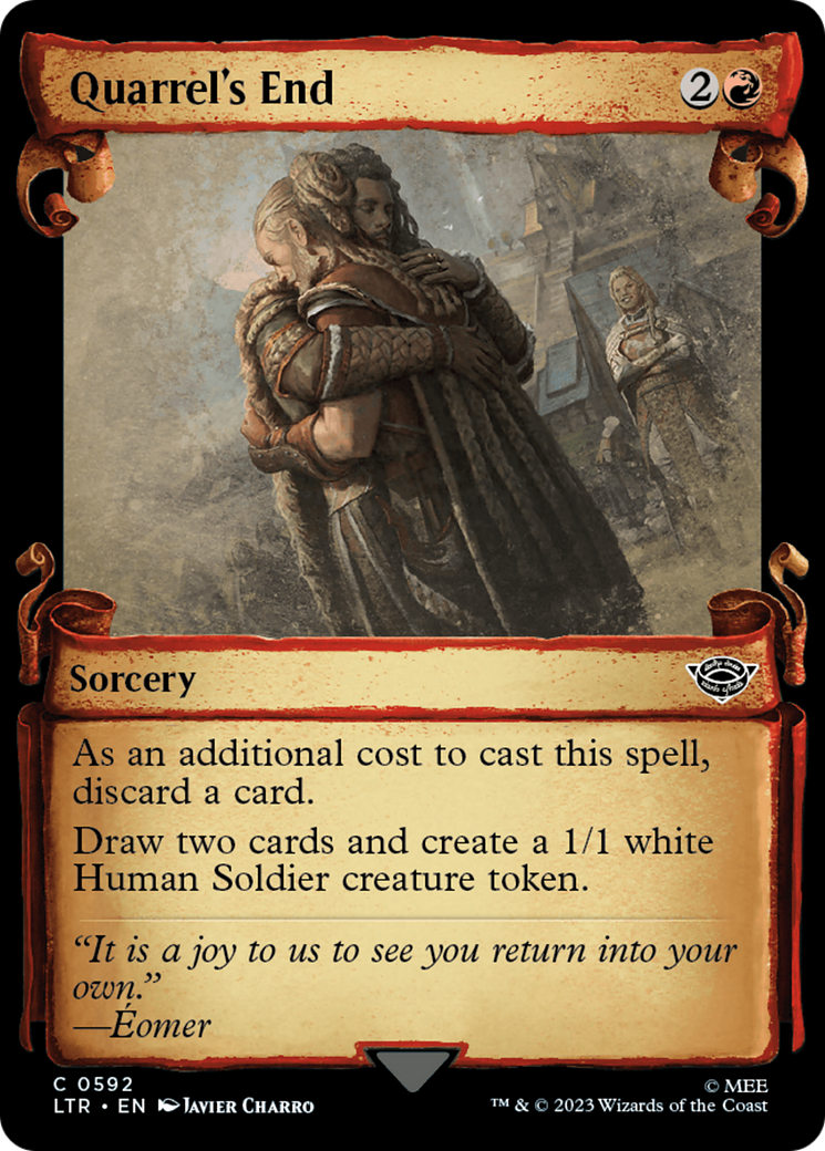 Quarrel's End (LTR-592) - The Lord of the Rings: Tales of Middle-earth: (Showcase) - Premium MTG Single from Wizards of the Coast - Just $0.25! Shop now at Game Crave Tournament Store