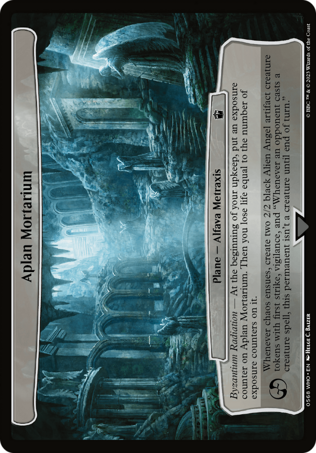 Aplan Mortarium (WHO-568) - Doctor Who - Premium MTG Single from Wizards of the Coast - Just $0.25! Shop now at Game Crave Tournament Store