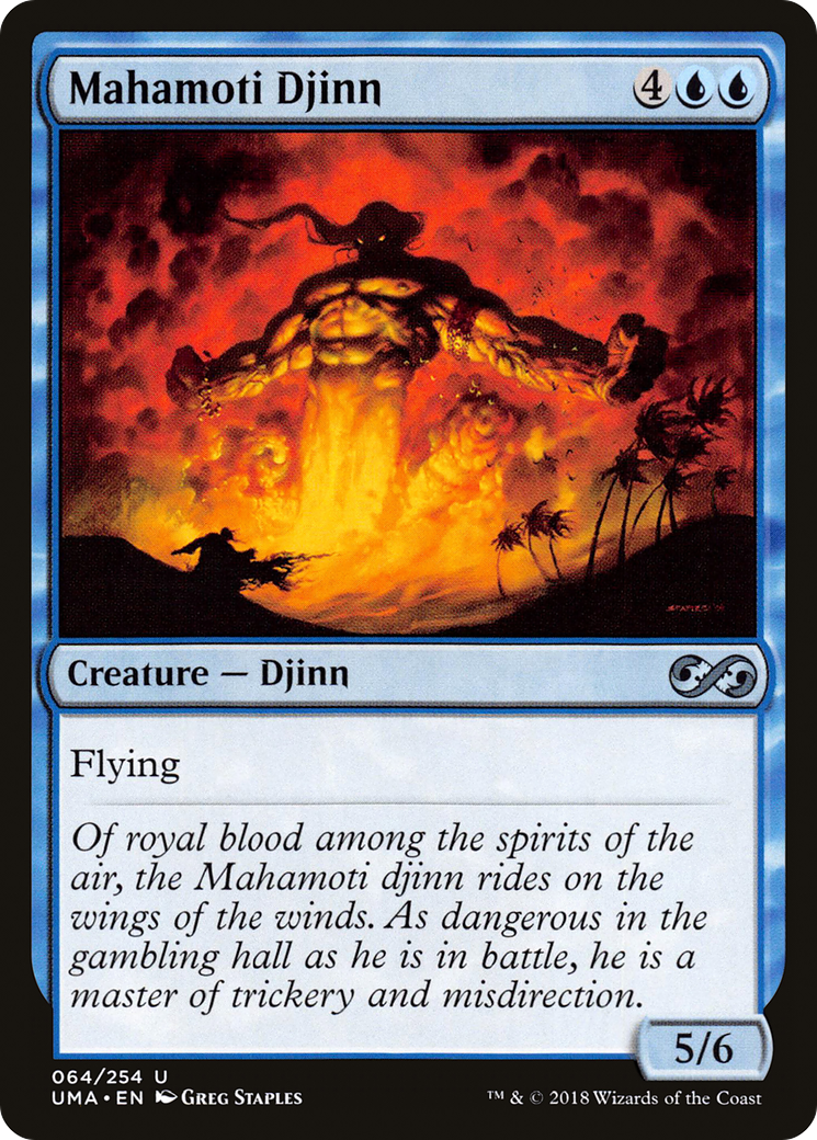 Mahamoti Djinn (UMA-064) - Ultimate Masters - Premium MTG Single from Wizards of the Coast - Just $0.08! Shop now at Game Crave Tournament Store